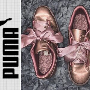 PUMA Women's Metallic Pink Sneakers